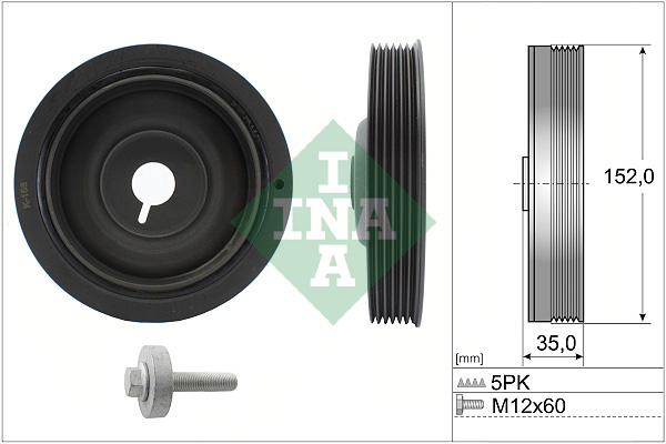 INA 544 0054 20 Kit pulegge, Albero motore/a gomito-Kit pulegge, Albero motore/a gomito-Ricambi Euro