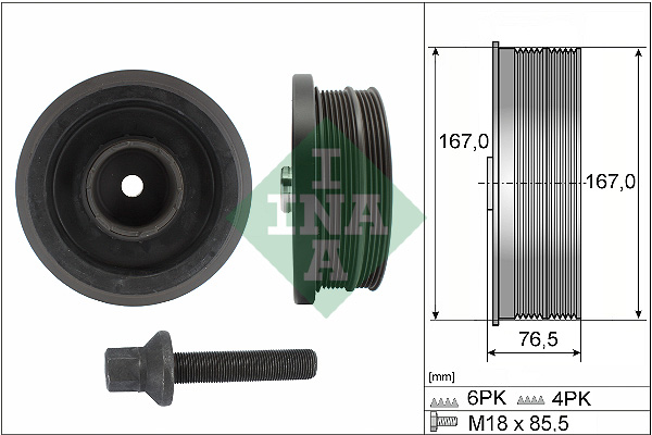 INA 544 0082 20 Kit pulegge, Albero motore/a gomito-Kit pulegge, Albero motore/a gomito-Ricambi Euro