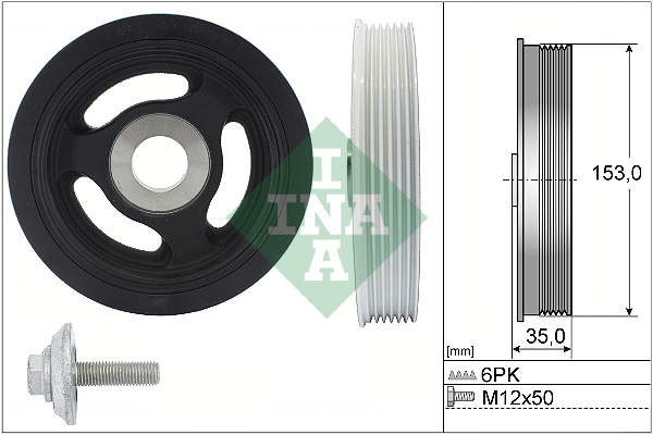 INA 544 0104 20 Kit pulegge, Albero motore/a gomito