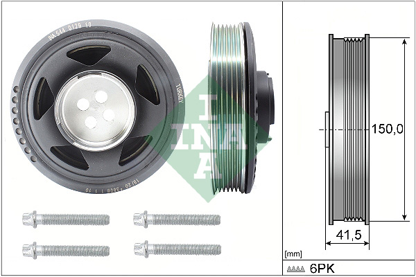 INA 544 0129 20 Kit pulegge, Albero motore/a gomito