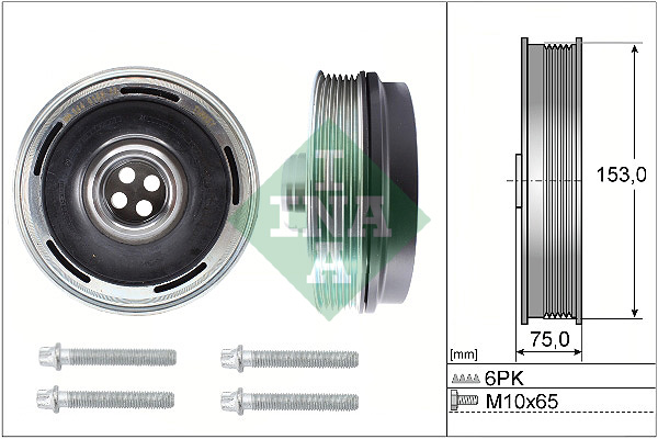 INA 544 0169 20 Kit pulegge, Albero motore/a gomito-Kit pulegge, Albero motore/a gomito-Ricambi Euro