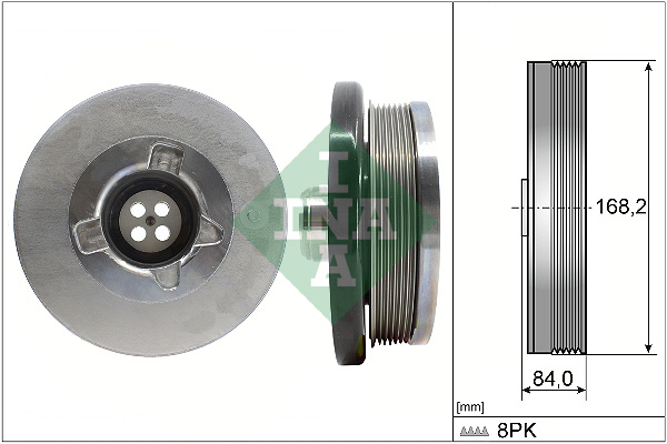 INA 544 0508 10 Riemenscheibe, Kurbelwelle