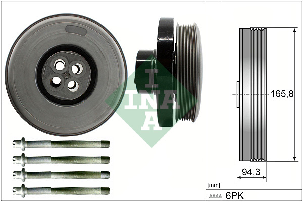 INA 544 0602 20 Riemenscheibensatz, Kurbelwelle