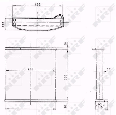 NRF 59320A Economy Class Radiator, engine cooling