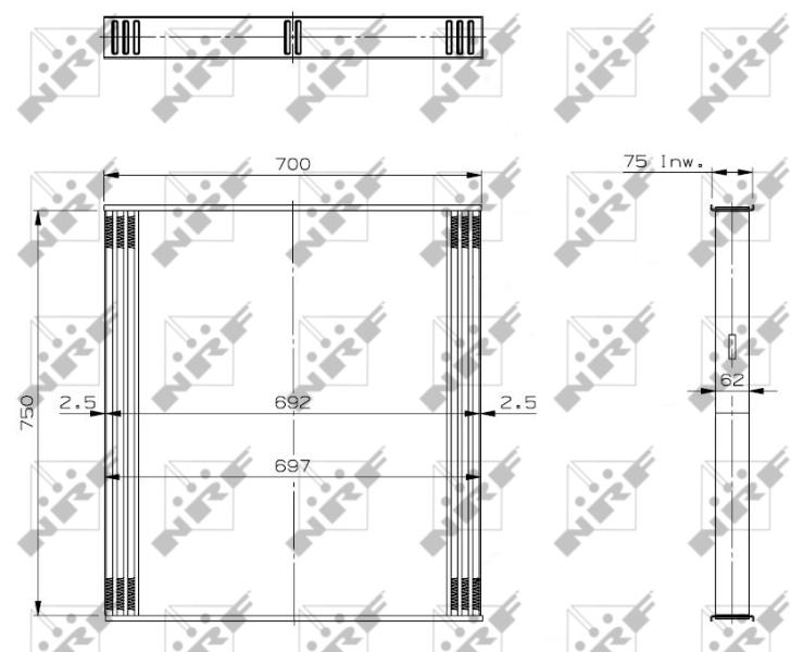 NRF 19316 Core, radiator