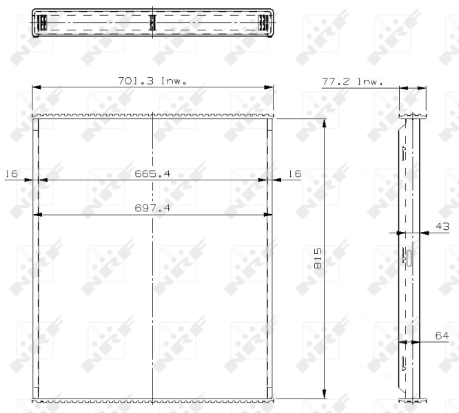 NRF 29575 Core, radiator