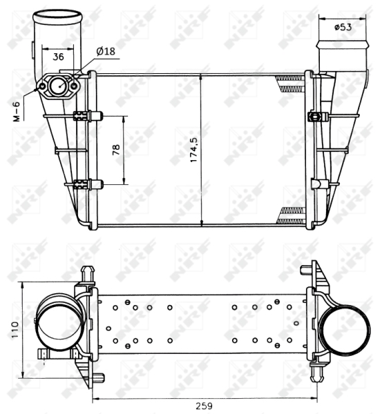 NRF 30127A Intercooler