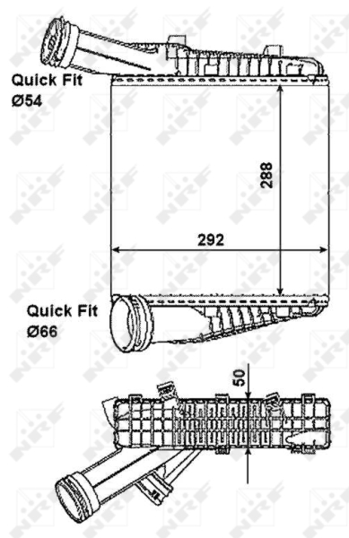 NRF 30198 Intercooler