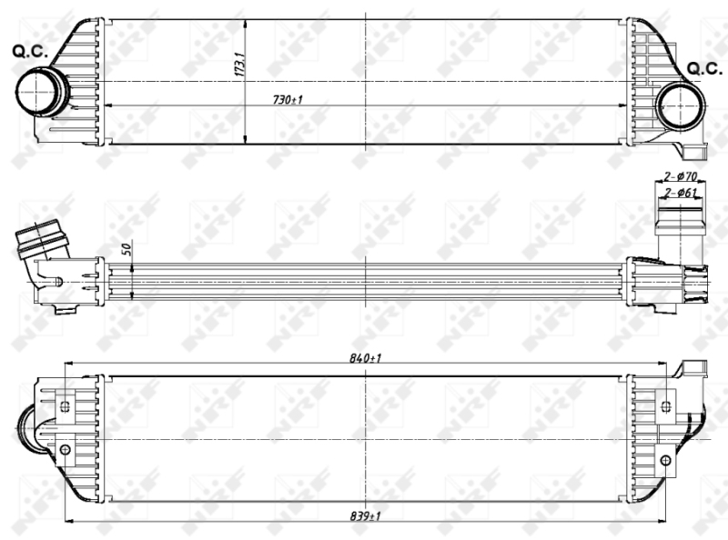 NRF 30358 Intercooler