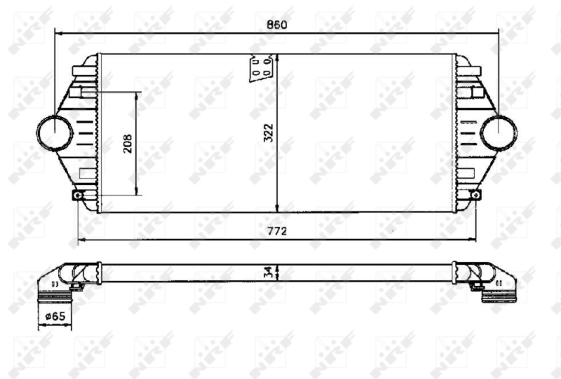 NRF 30803 Intercooler