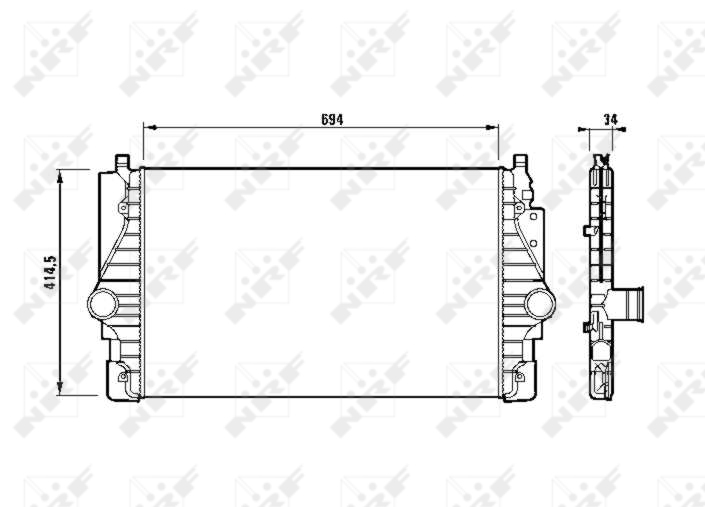 NRF 30873 Intercooler