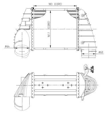 NRF 309040 töltőlevegő-hűtő