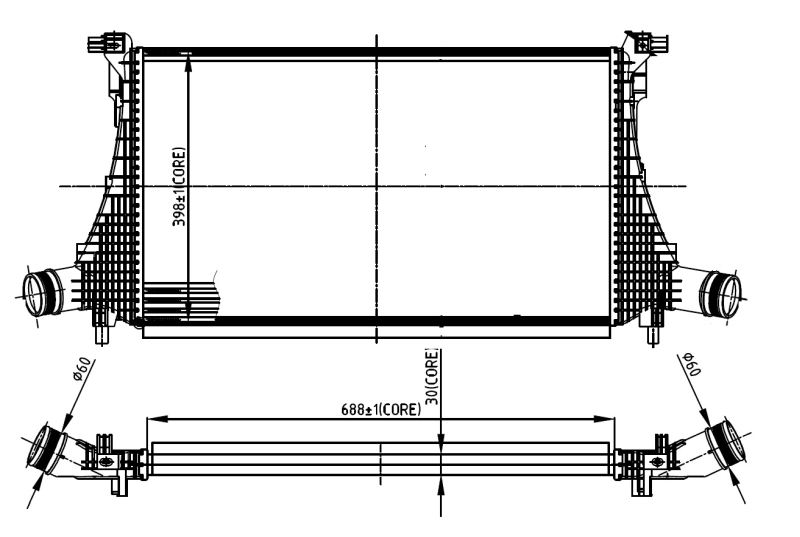 NRF 309059 Intercooler,...