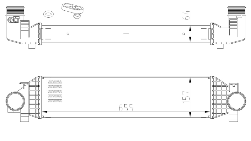 NRF 309068 Intercooler,...