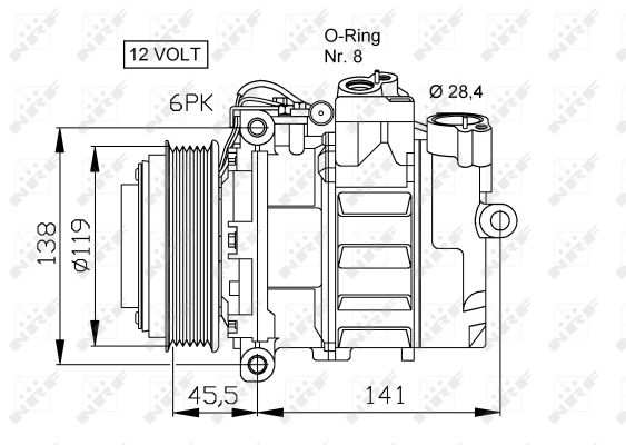 NRF 32053G Compressore, Climatizzatore