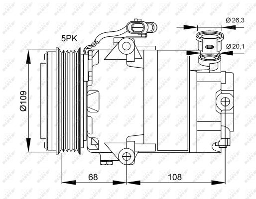 NRF 32083G Compressore, Climatizzatore