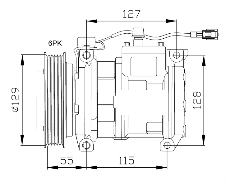 NRF 32093 Compressore, Climatizzatore