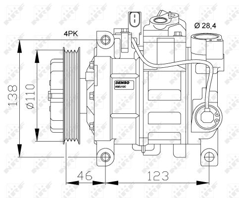 NRF 32105G Compressore, Climatizzatore