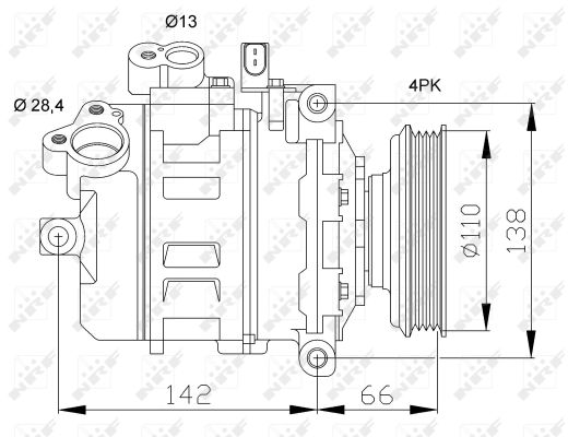 NRF 32106G Compressore, Climatizzatore