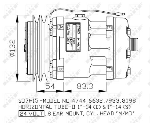 NRF 32135G Compressore, Climatizzatore