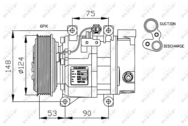 NRF 32145G Compressore, Climatizzatore-Compressore, Climatizzatore-Ricambi Euro