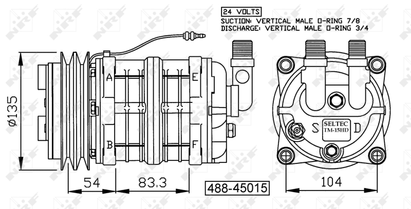 NRF 32157G Compressore, Climatizzatore