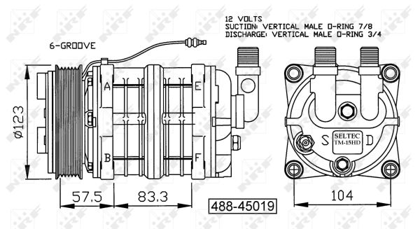 NRF 32159G Compressore, Climatizzatore