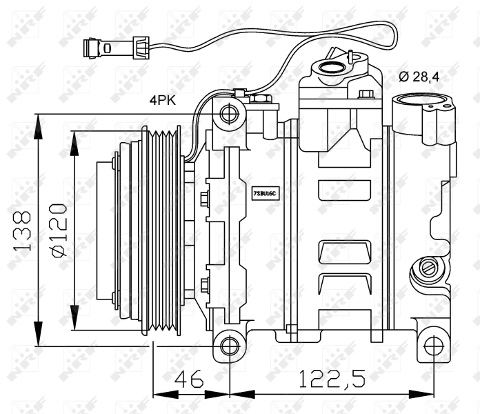 NRF 32167G Compressore, Climatizzatore