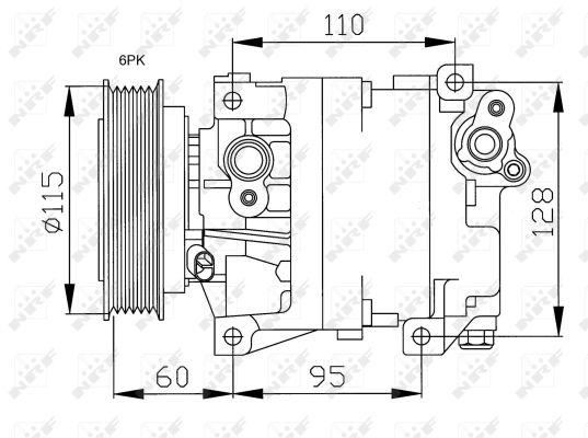 NRF 32169G Compressore, Climatizzatore