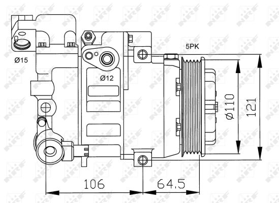 NRF 32175G Compressore, Climatizzatore