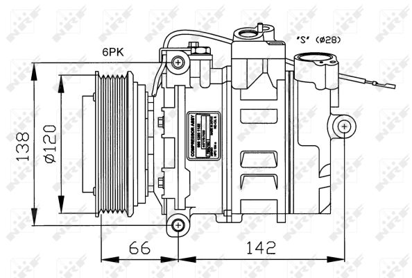 NRF 32177G Compressore, Climatizzatore