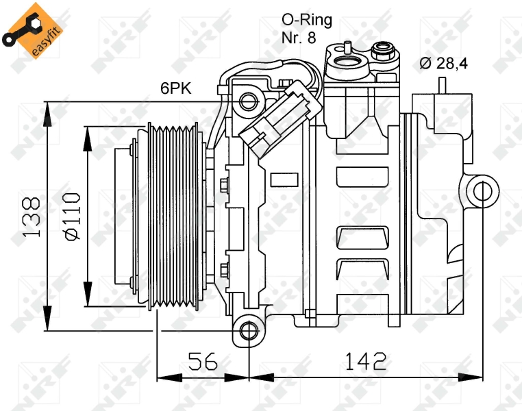 NRF 32178 Compressore, Climatizzatore