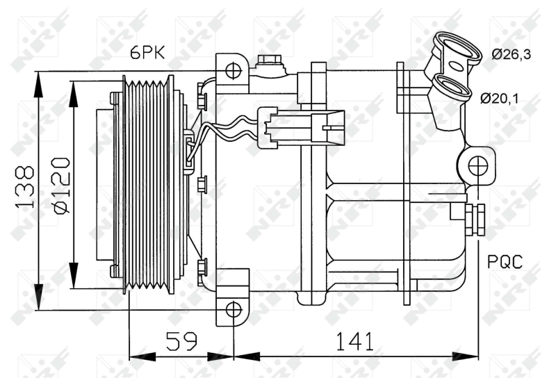 NRF 32191 Compressore, Climatizzatore