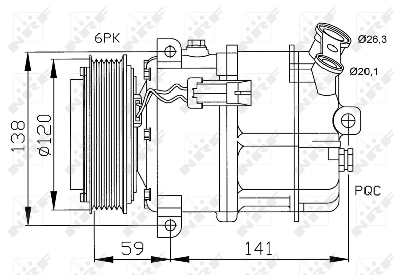 NRF 32191 компресор,...