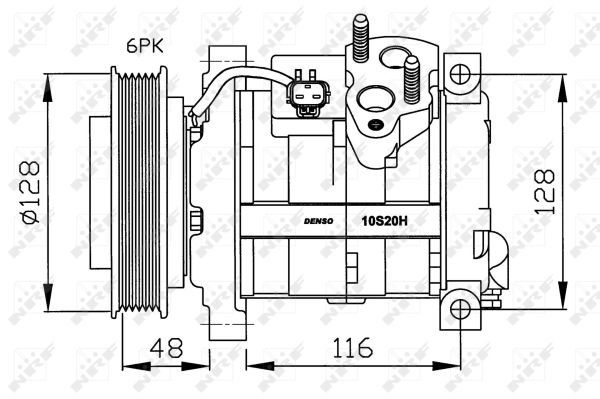 NRF 32203G Compressore, Climatizzatore-Compressore, Climatizzatore-Ricambi Euro