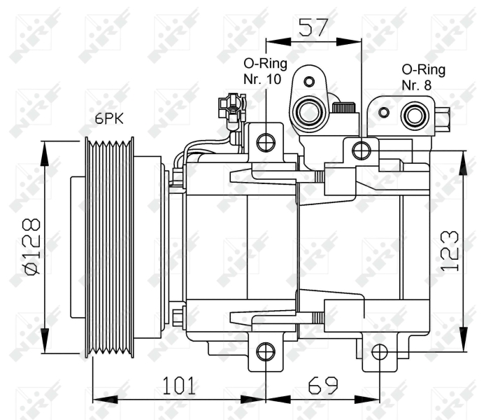 NRF 32204 Compressore, Climatizzatore-Compressore, Climatizzatore-Ricambi Euro