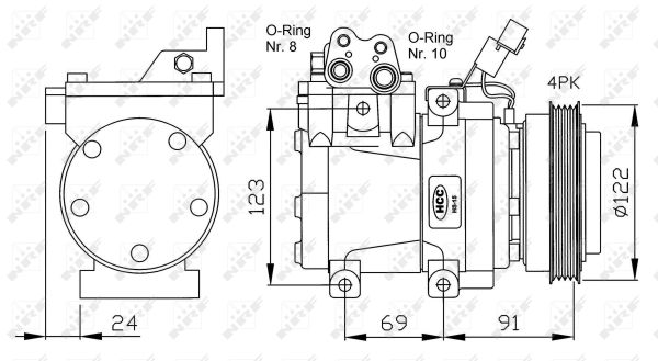 NRF 32205G Compressore, Climatizzatore