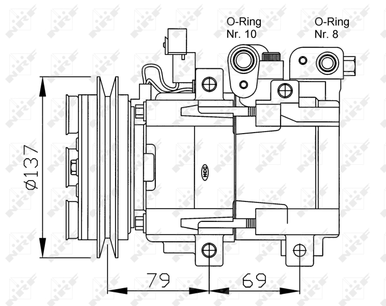 NRF 32223G Compressore, Climatizzatore-Compressore, Climatizzatore-Ricambi Euro