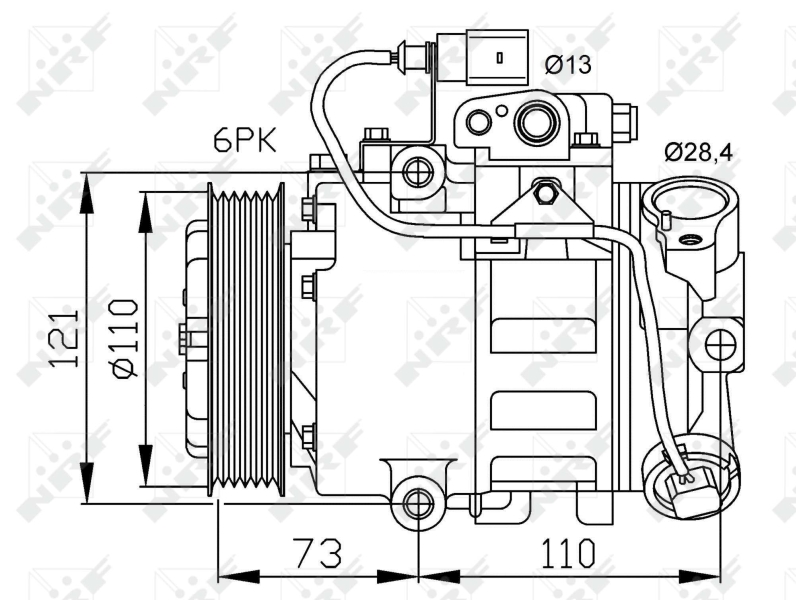 NRF 32225 Compressore, Climatizzatore