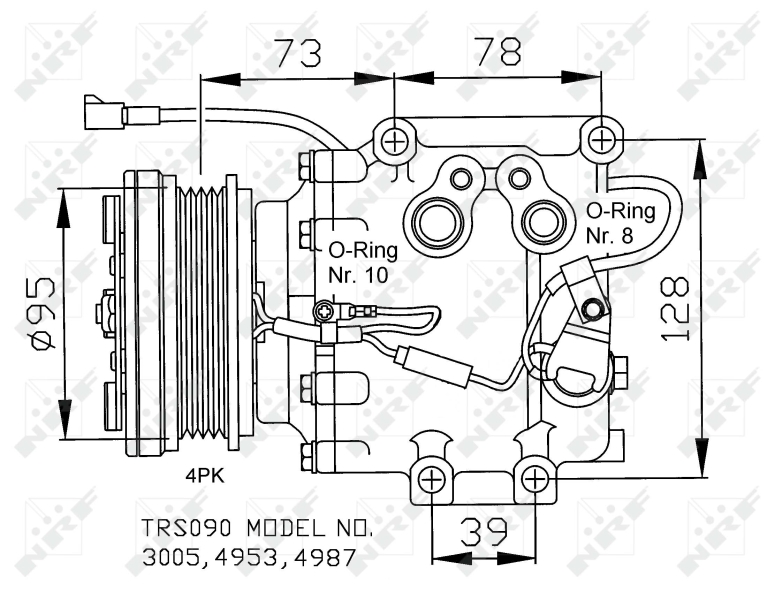 NRF 32236 Compressore, Climatizzatore