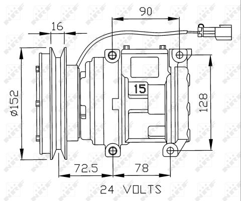 NRF 32243G Compressore, Climatizzatore