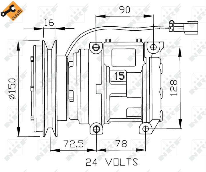 NRF 32243 Compressore, Climatizzatore