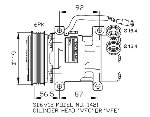 NRF 32244G Compressore, Climatizzatore