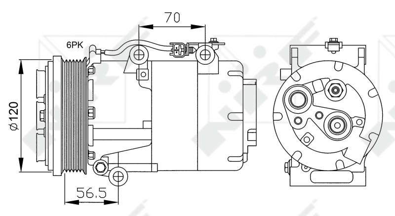 NRF 32250 Compressore, Climatizzatore