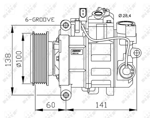 NRF 32263G Compressore, Climatizzatore-Compressore, Climatizzatore-Ricambi Euro