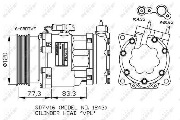 NRF 32266G Compressore, Climatizzatore-Compressore, Climatizzatore-Ricambi Euro