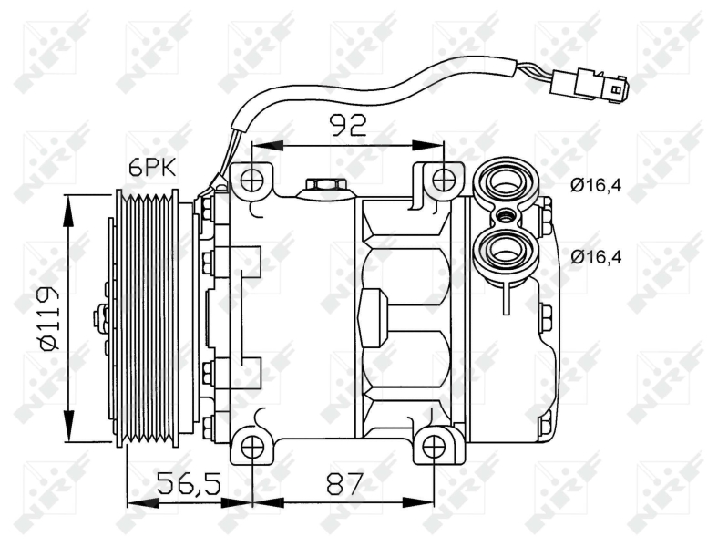 NRF 32278 Compressore, Climatizzatore-Compressore, Climatizzatore-Ricambi Euro