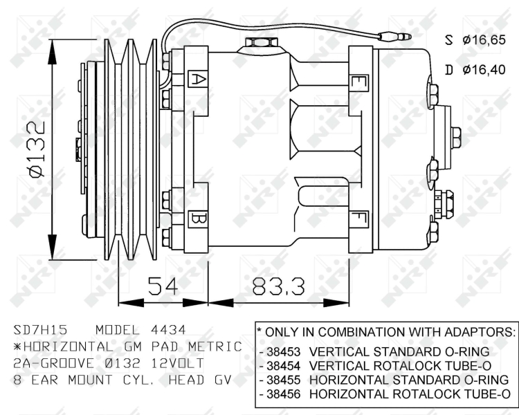 NRF 32282 Compressore, Climatizzatore-Compressore, Climatizzatore-Ricambi Euro