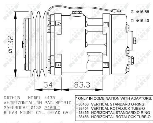 NRF 32283 Compressore, Climatizzatore-Compressore, Climatizzatore-Ricambi Euro