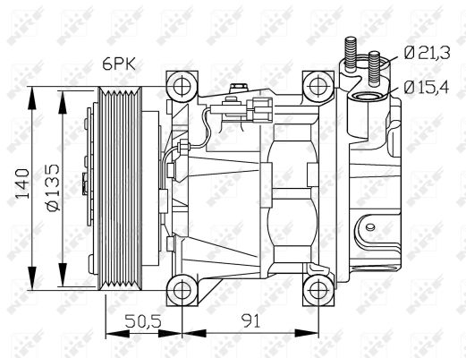 NRF 32289G Compressore, Climatizzatore-Compressore, Climatizzatore-Ricambi Euro